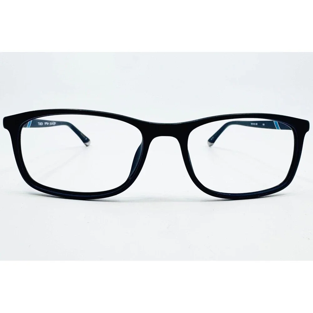 Timex Equalizer Eyeglasses Frames Mens Black Blue Trim 55-18-140